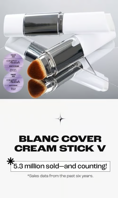 💥BUY 1 GET 1 FREE💥⏰💕🌟Cream Stick V White Korean Color-Changing Foundation Stick with Volufiline