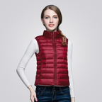Colete Puffer Feminino Flor Montevie