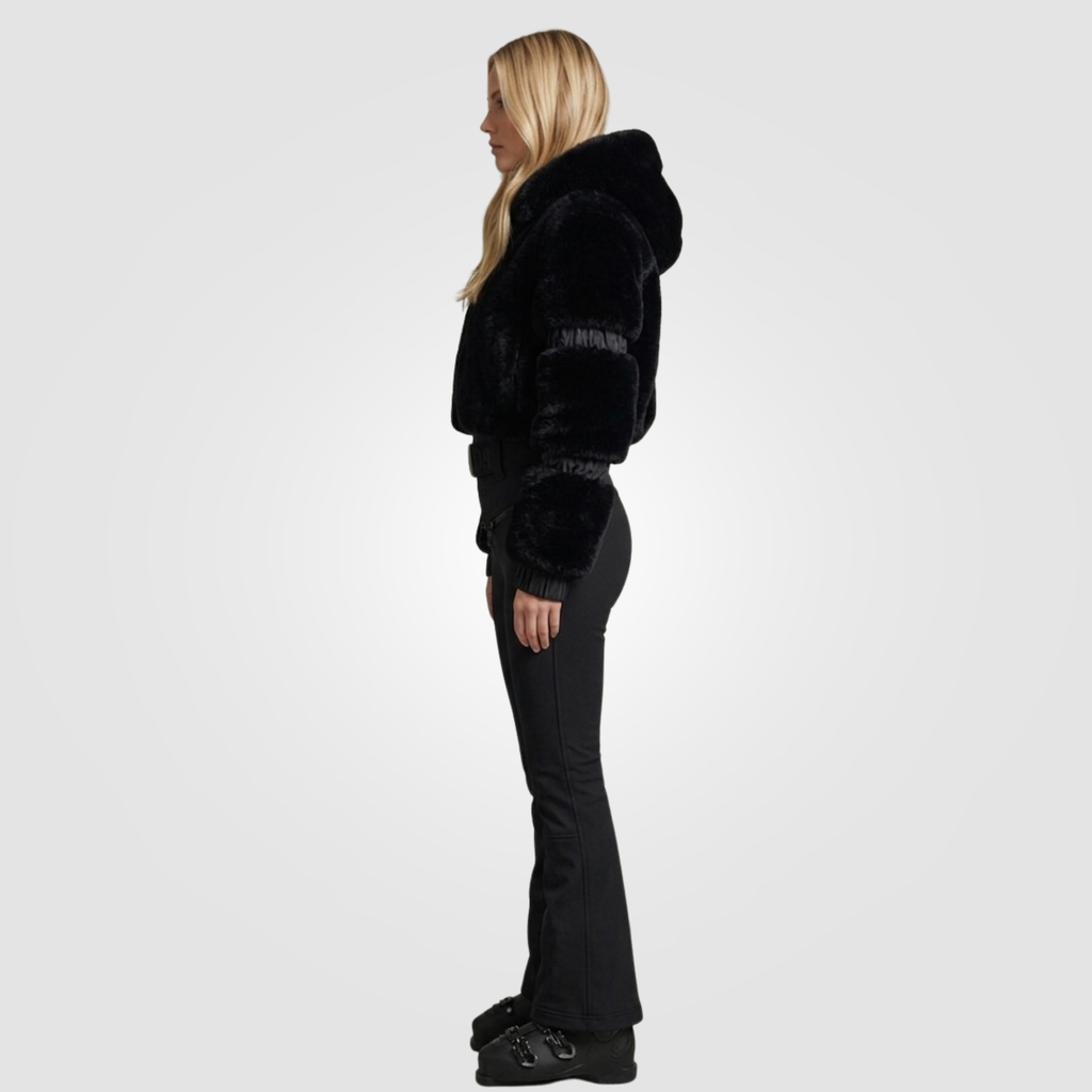 Macacão Feminino Ski Noir Impermeável Térmico Premium Montevie
