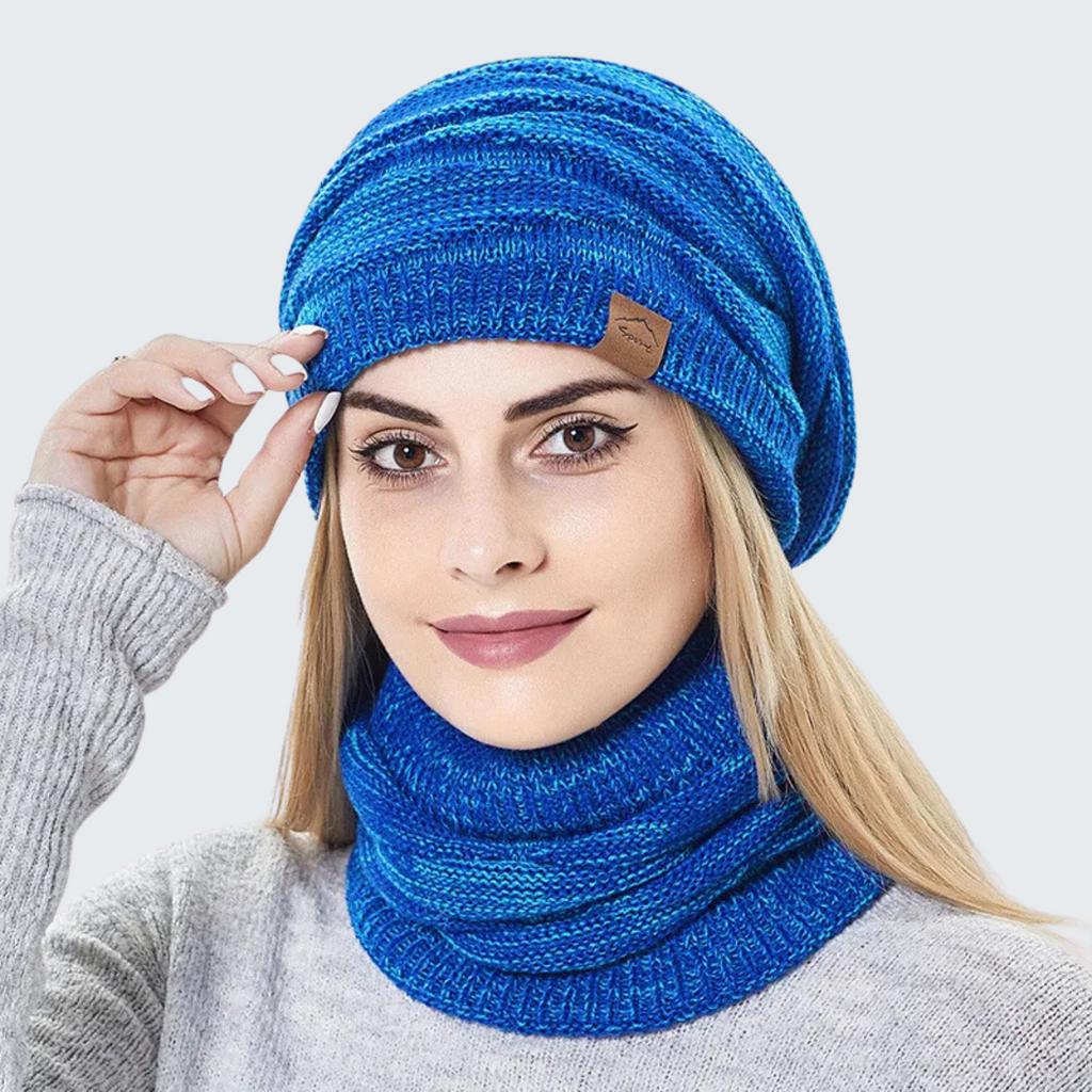 Gorro e Protetor de Pescoço Lã Feminino