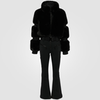 Macacão Feminino Ski Noir Impermeável Térmico Premium Montevie