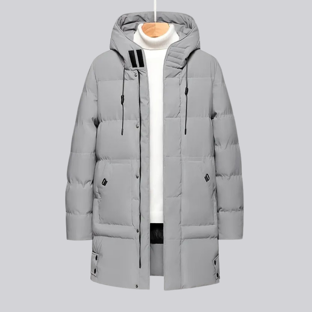 Jaqueta Masculina Puffer Longa Plus Size Montevie