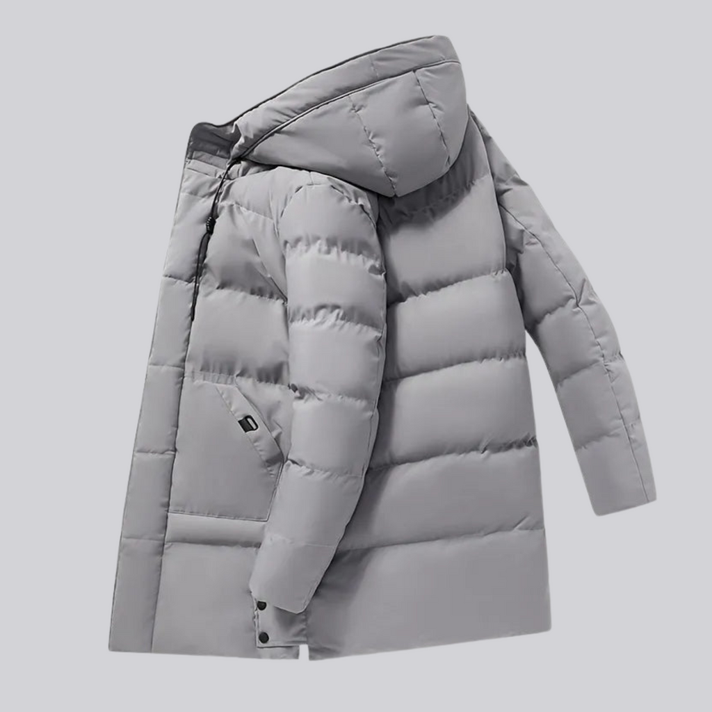 Jaqueta Masculina Puffer Longa Plus Size Montevie