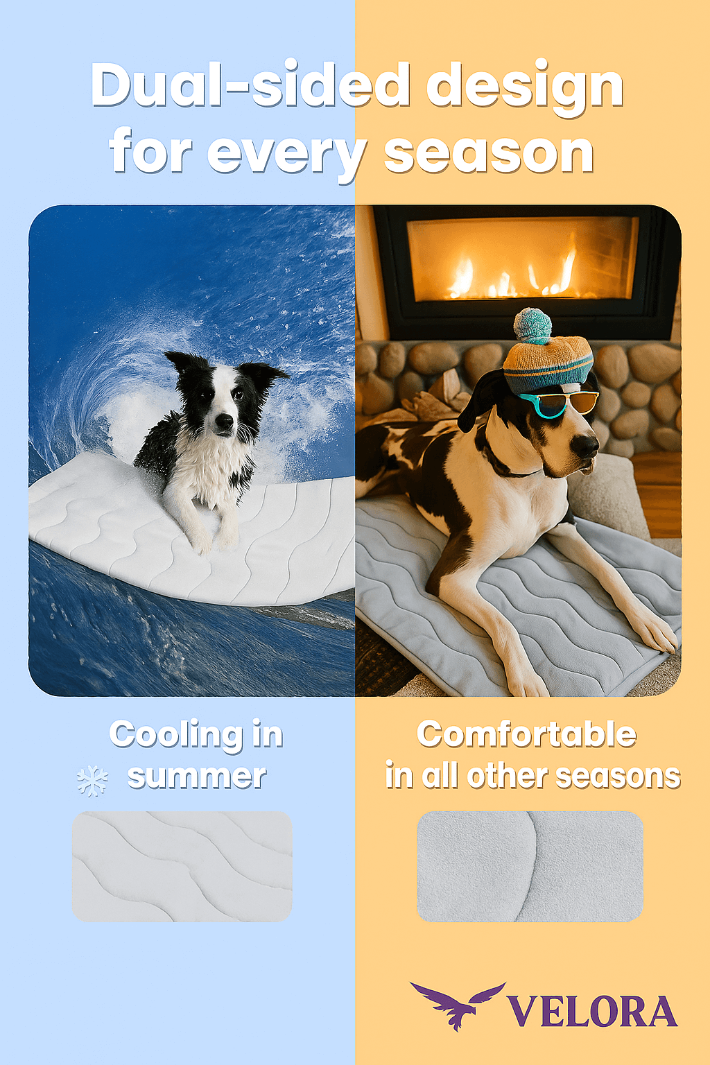 OnVelora Pet Cooling Mat Pro — Self-Cooling Dog Mat