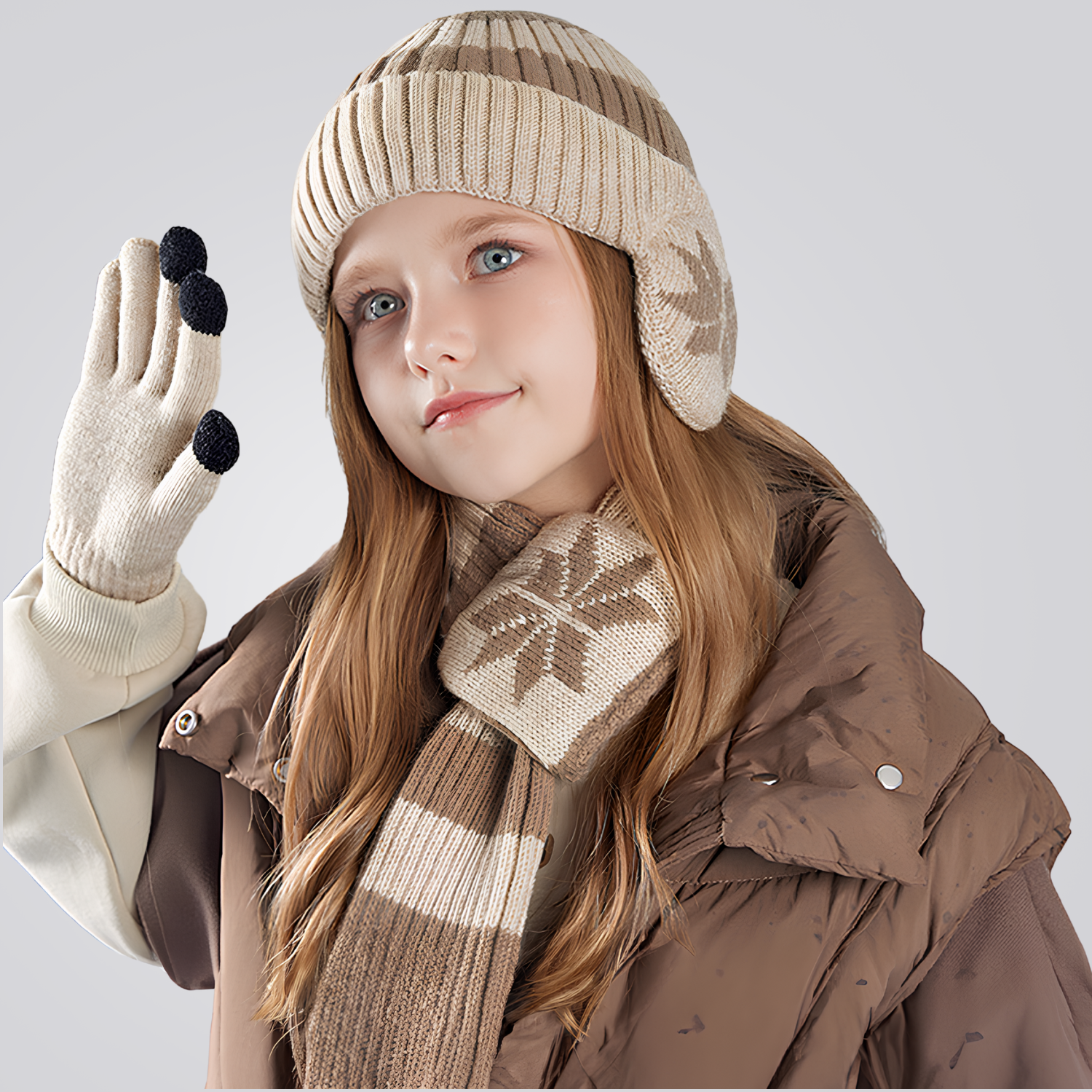 Kit Infantil de Inverno Snow Gorro, Cachecol e Luvas Montevie