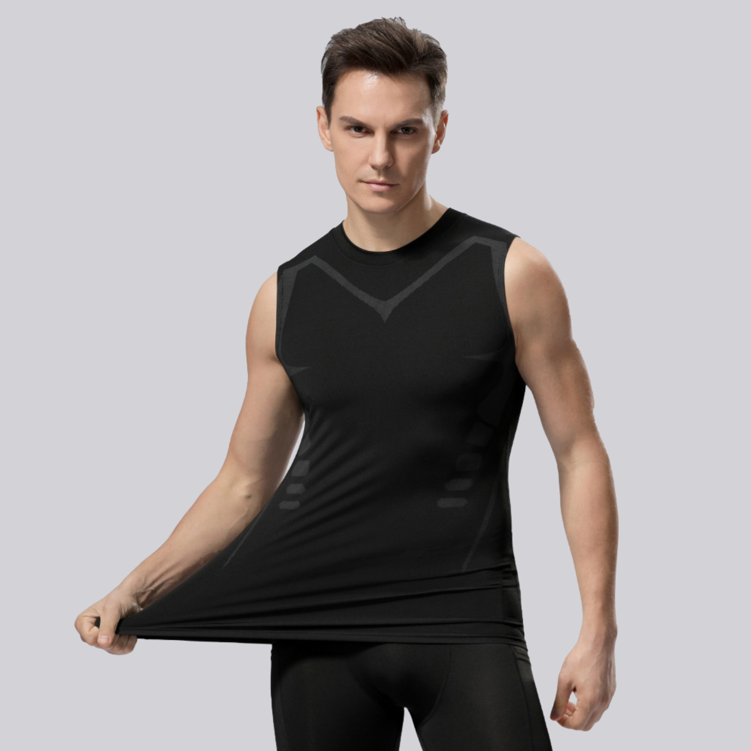 Camiseta de Compressão sem Manga Gym