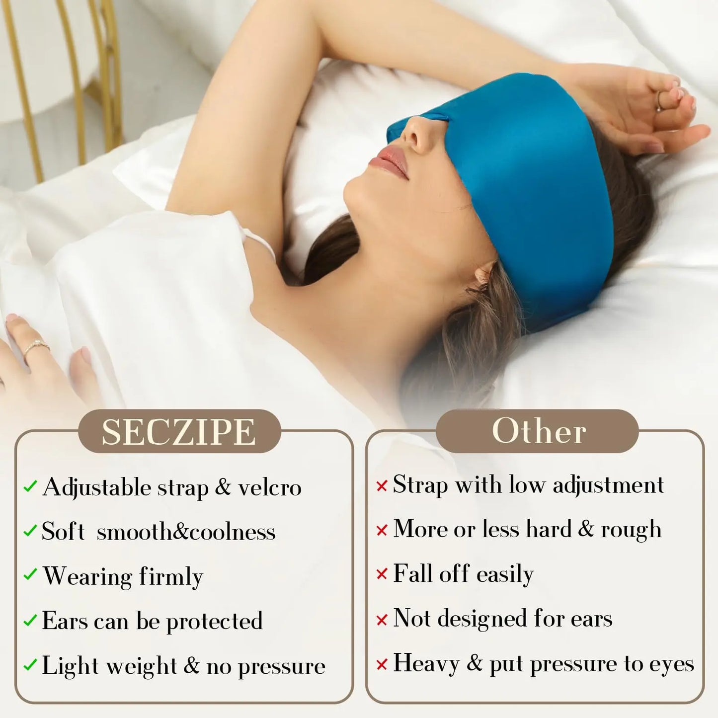 Velora Mulberry Silk Sleep Mask – Luxurious Comfort for Restful Nights