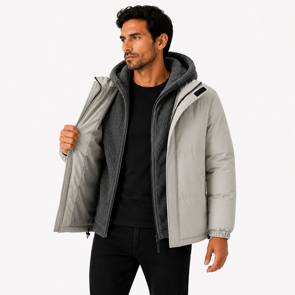 Jaqueta 2 em 1 Masculina Impermeável Fleece Winter Montevie
