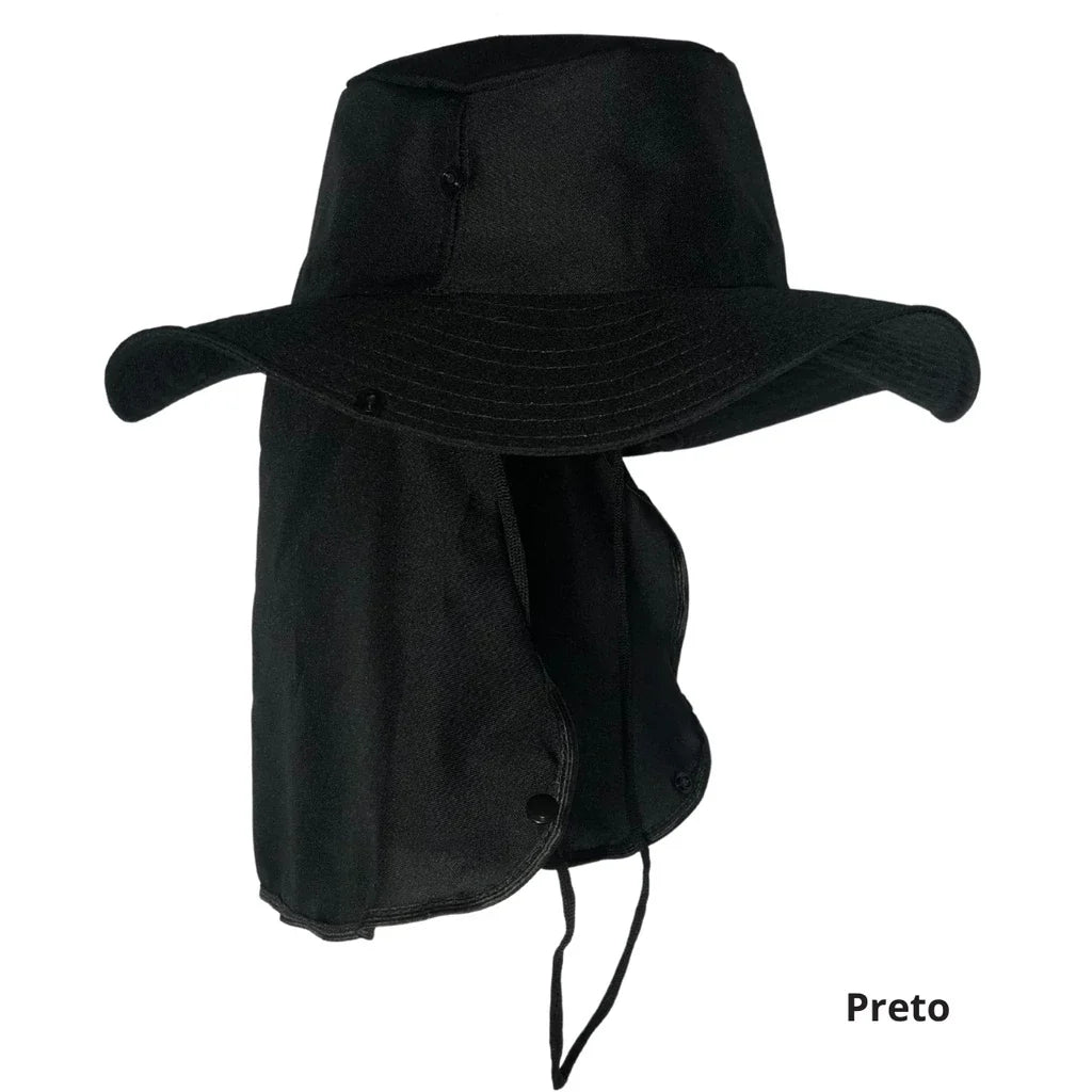 Chapéu Pescador Australiano com Proteção Pescoço
