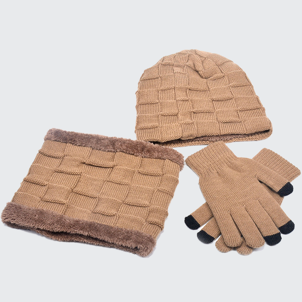 Kit Infantil de Inverno Gorro, Cachecol e Luvas Montevie