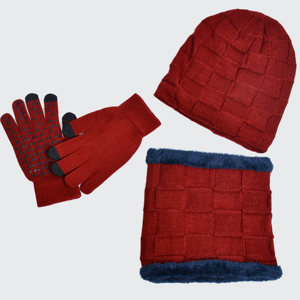 Kit Infantil de Inverno Gorro, Cachecol e Luvas Montevie