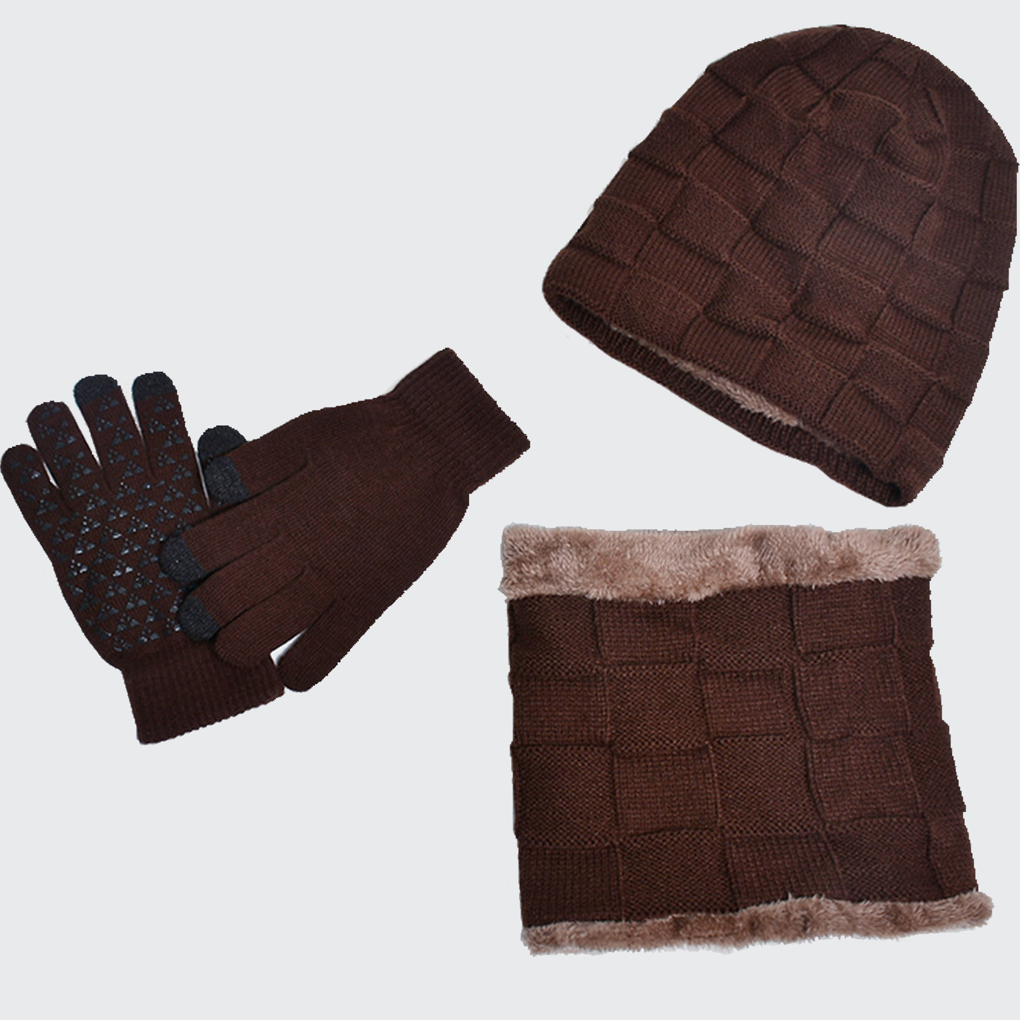 Kit Infantil de Inverno Gorro, Cachecol e Luvas Montevie