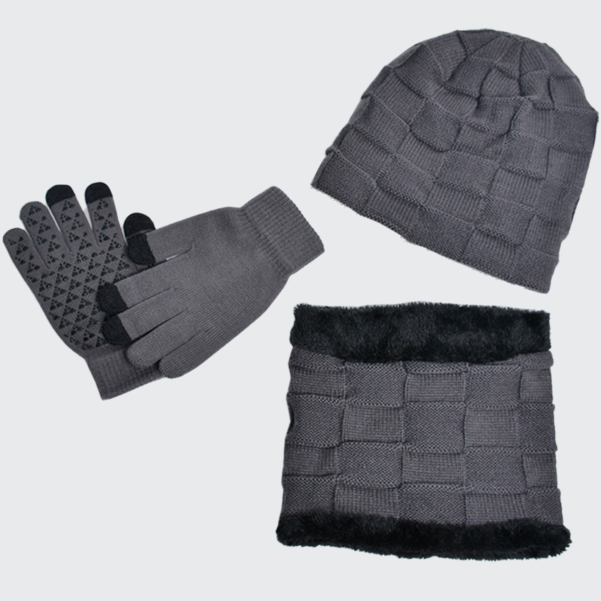 Kit Infantil de Inverno Gorro, Cachecol e Luvas Montevie