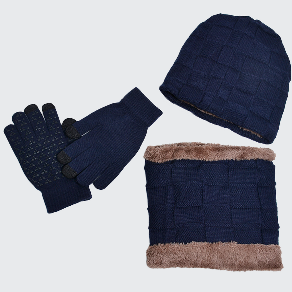 Kit Infantil de Inverno Gorro, Cachecol e Luvas Montevie