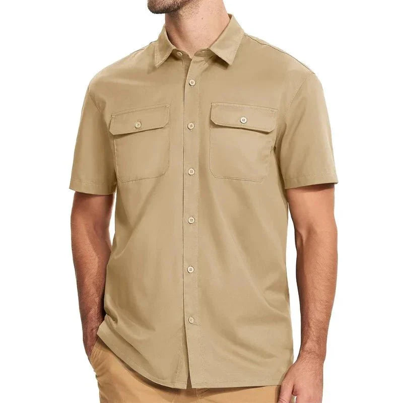 Camisa Masculina Manga Curta Montevie