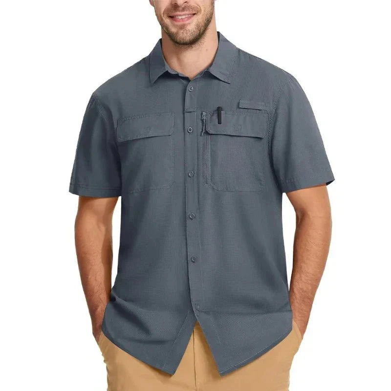 Camisa Masculina Manga Curta Valt Montevie