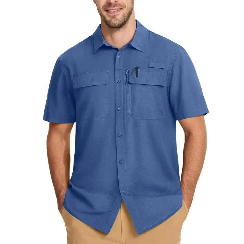 Camisa Masculina Manga Curta Valt Montevie