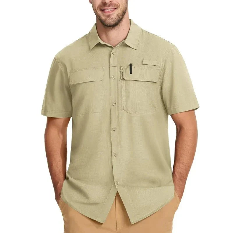 Camisa Masculina Manga Curta Valt Montevie