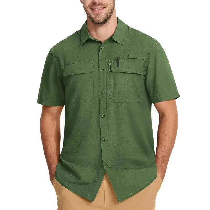 Camisa Masculina Manga Curta Valt Montevie