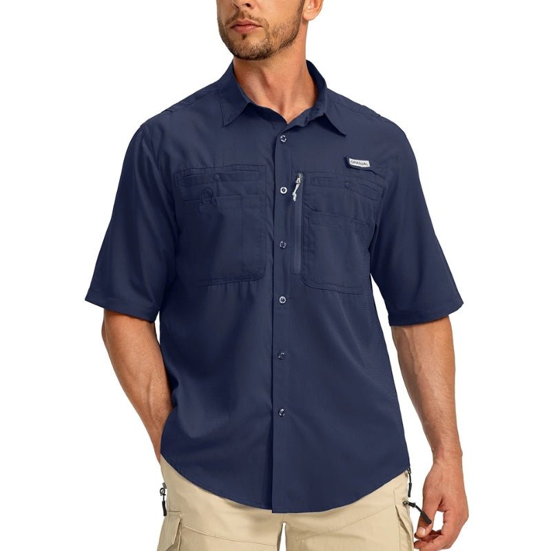 Camisa Manga Curta Masculina UPF 50+ Montevie