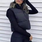Colete Curto Puffer Feminino Montevie