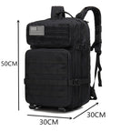 Mochila Tática Militar Montevie Preta 50L